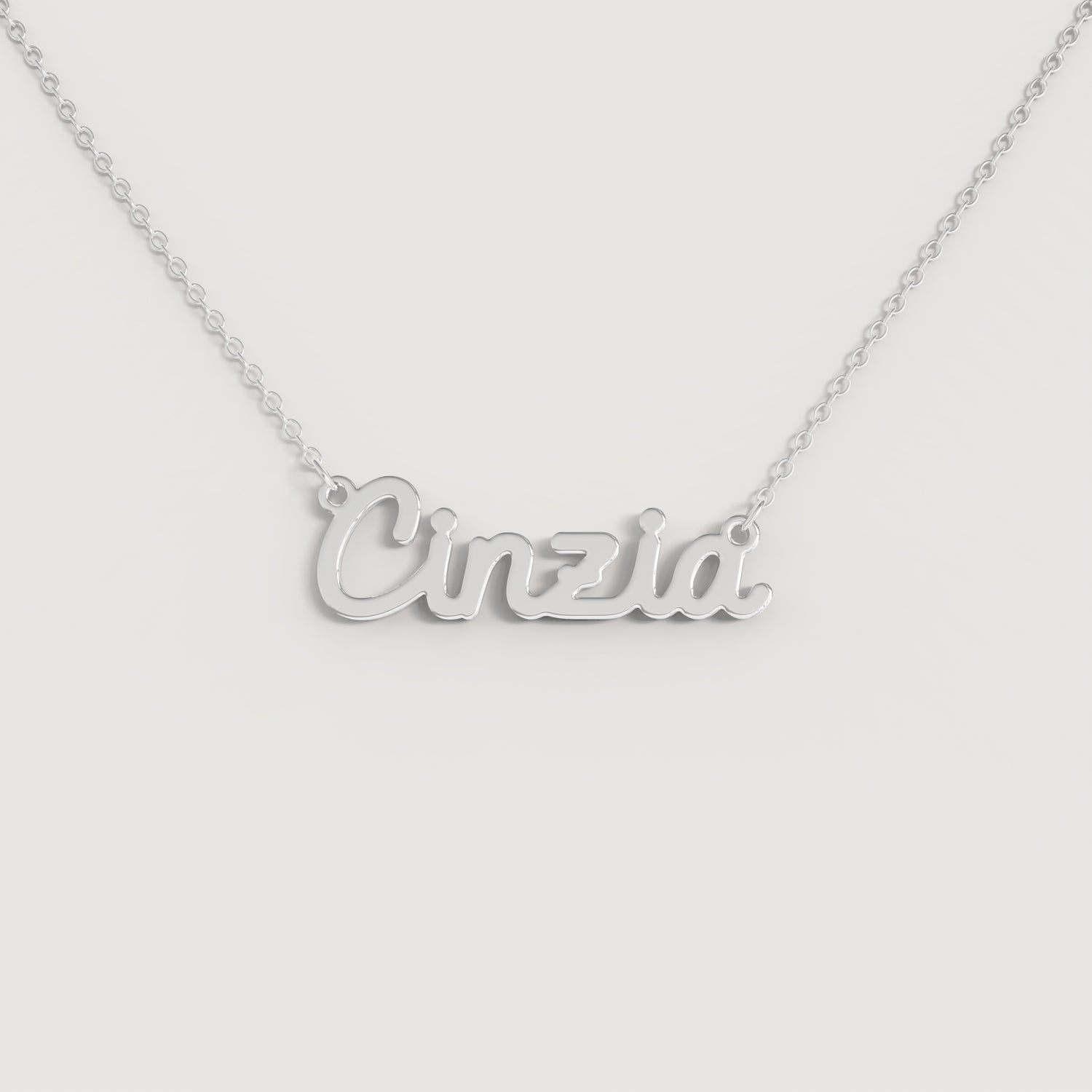 Collana Nome CINZIA DOODLE